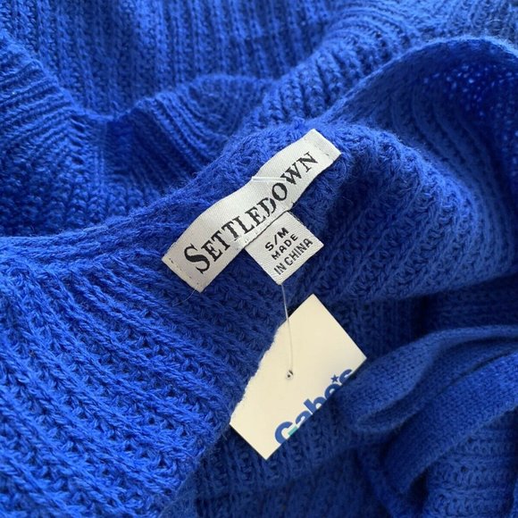 Settle Down Size Medium Crotchet Style Royal Blue - Picture 5 of 8